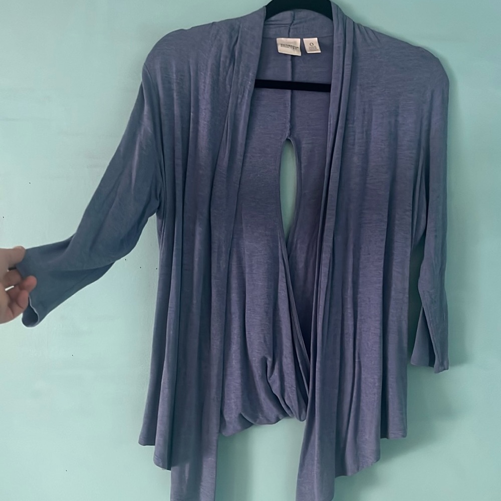 Blue Flowy Cardigan
